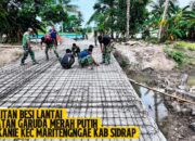 Masuk Tahap Perakitan Besi Lantai, Pembangunan Jembatan Garuda Merah Putih Sidrap Terus Dikebut