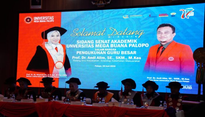 Prof Andi Alim Dikukuhkan Jadi Guru Besar UMB Palopo, Angkat Isu Keadilan Kesehatan Masyarakat