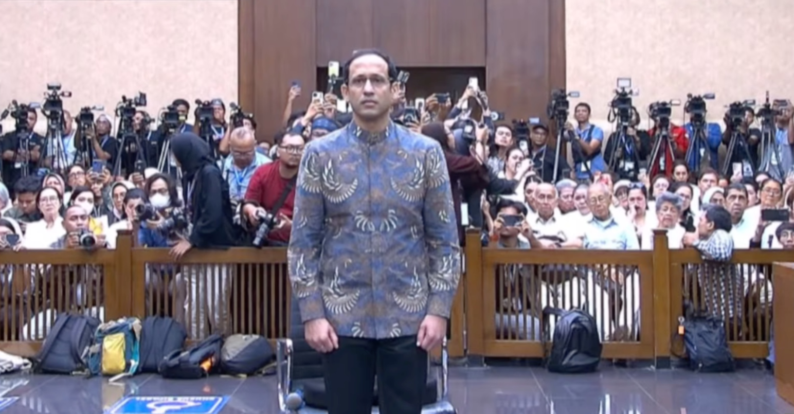 Nadiem Divonis 10 Tahun Penjara