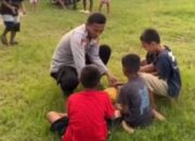 Aksi Humanis Ipda Sakaria, Patroli ke Pegunungan Sambil Bermain Bola dengan Anak-Anak