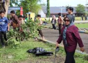 Gelar Kerja Bakti Massal, Nurkanaah Ajak Masyarakat Rawat Fasilitas Olahraga Sidrap