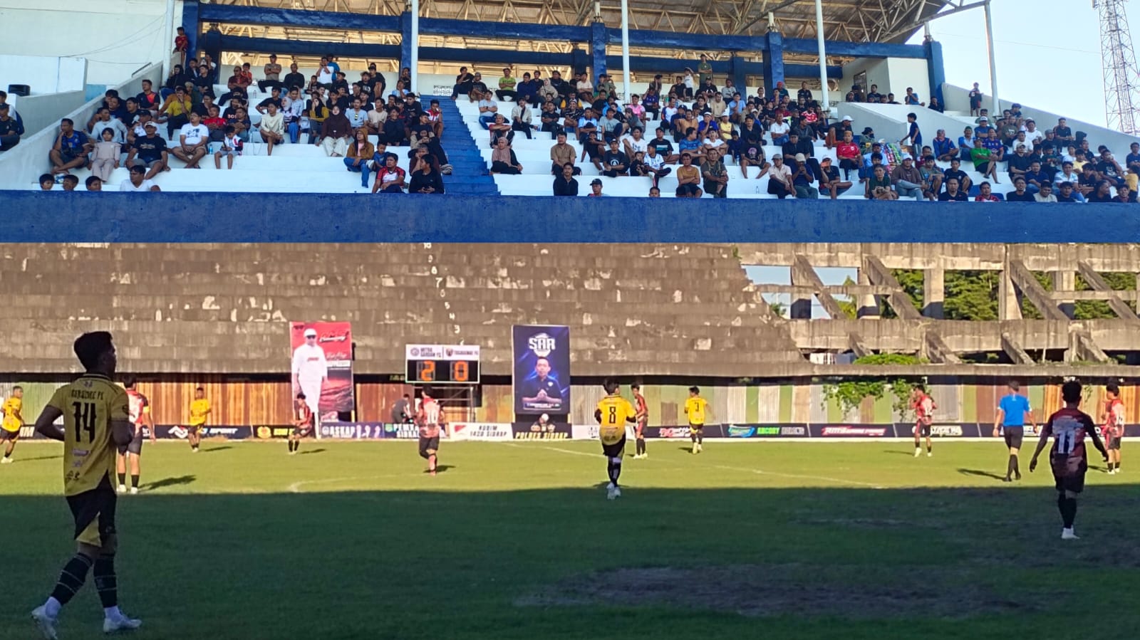 Semarak Sidrap Cup 2026, Ratusan Penonton Sesaki Tribune Stadion Ganggawa