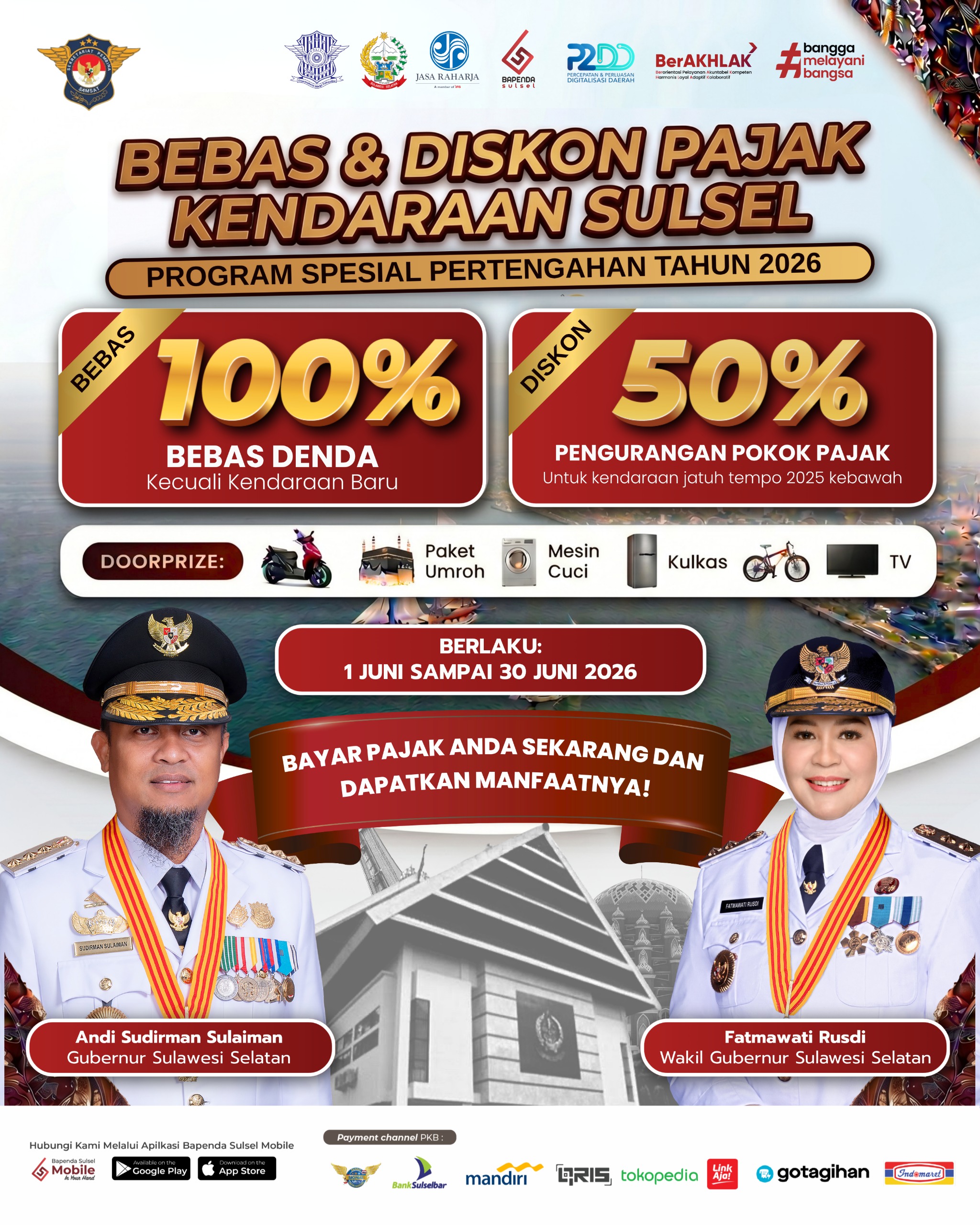 Bapenda Sulsel Bebaskan Denda PKB 100 Persen, Begini Penjelasan Lengkapnya