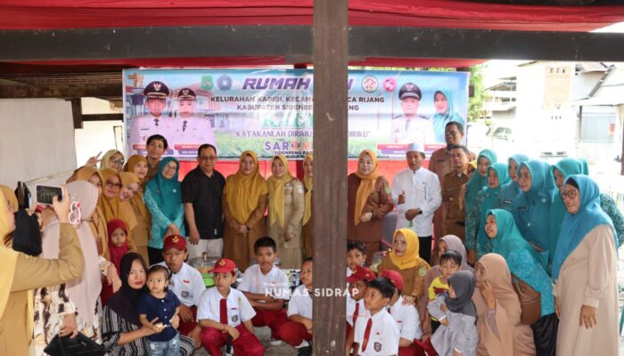 Percepat Penurunan Stunting, Wakil Bupati Sidrap Resmikan Rumah Gizi di Kadidi