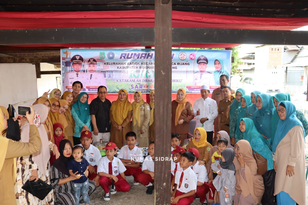 Percepat Penurunan Stunting, Wakil Bupati Sidrap Resmikan Rumah Gizi di Kadidi