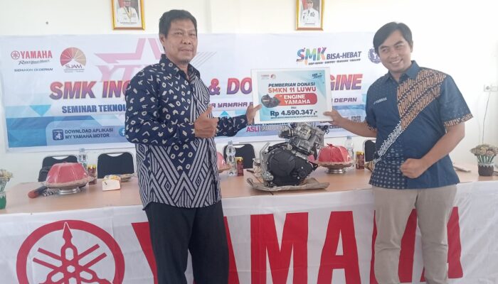 Yamaha Gelar Seminar Teknologi dan Donasi Mesin untuk SMK se-Luwu Raya