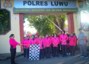 Peringati 80 Tahun Pengabdian, Keluarga Besar Polres Luwu Kompak Ikuti Olahraga Bersama