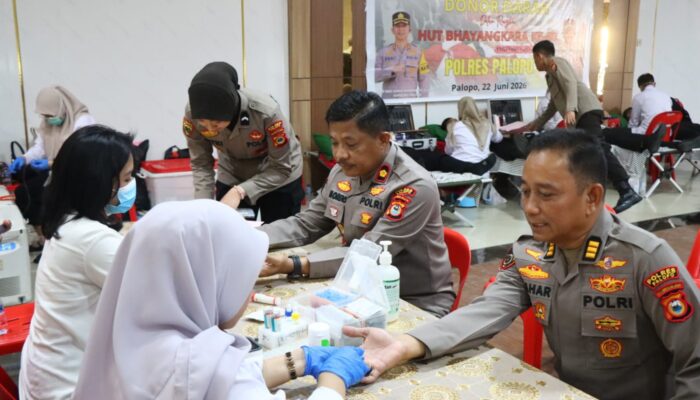 Sambut HUT Bhayangkara, Polres Palopo Gelar Donor Darah
