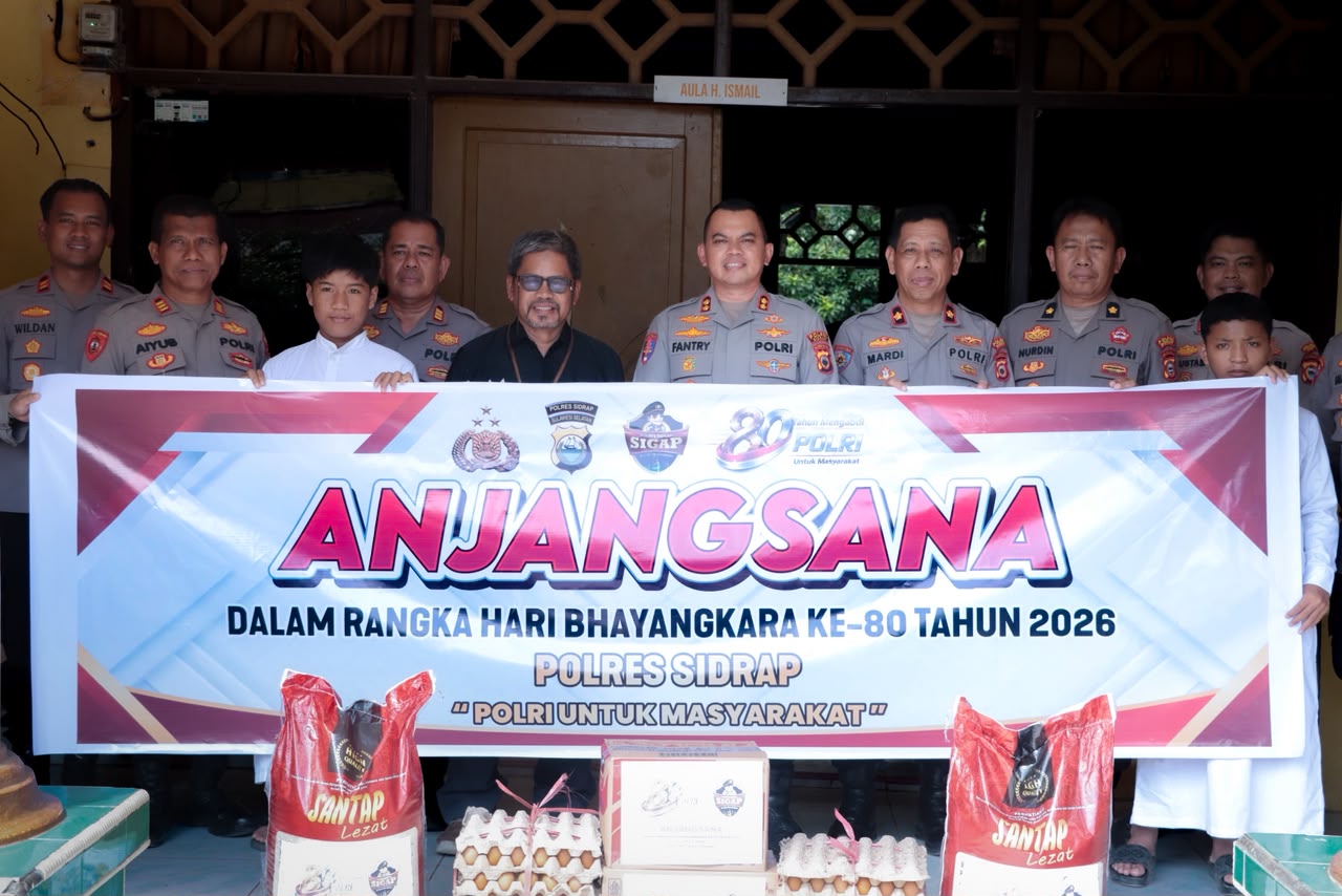 Polres Sidrap Gelar Anjangsana Sosial Sambut Hari Bhayangkara ke-80
