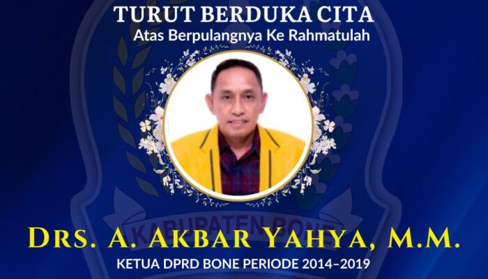 Kabar Duka dari Bone: Mantan Ketua DPRD Andi Akbar Yahya Tutup Usia