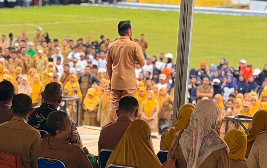 Bupati Sidrap Ikuti Gladi Bersih Upacara, Pastikan Rangkaian Pembukaan Porsenijar Lancar