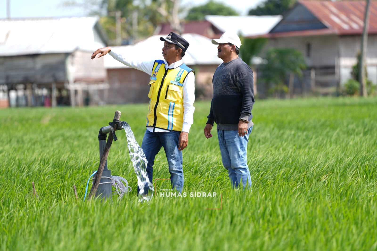 Bupati Sidrap Susuri Irigasi Kulo Percepat Penanganan Kekeringan