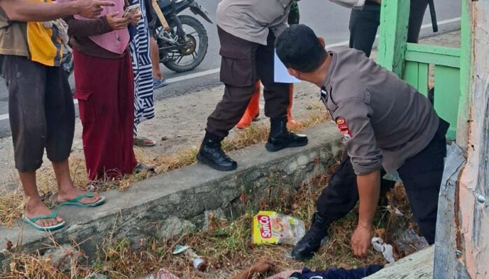 Pria Tanpa Identitas Ditemukan Tewas dengan Mulut Berbusa di Samping Warung Cendol Sidrap