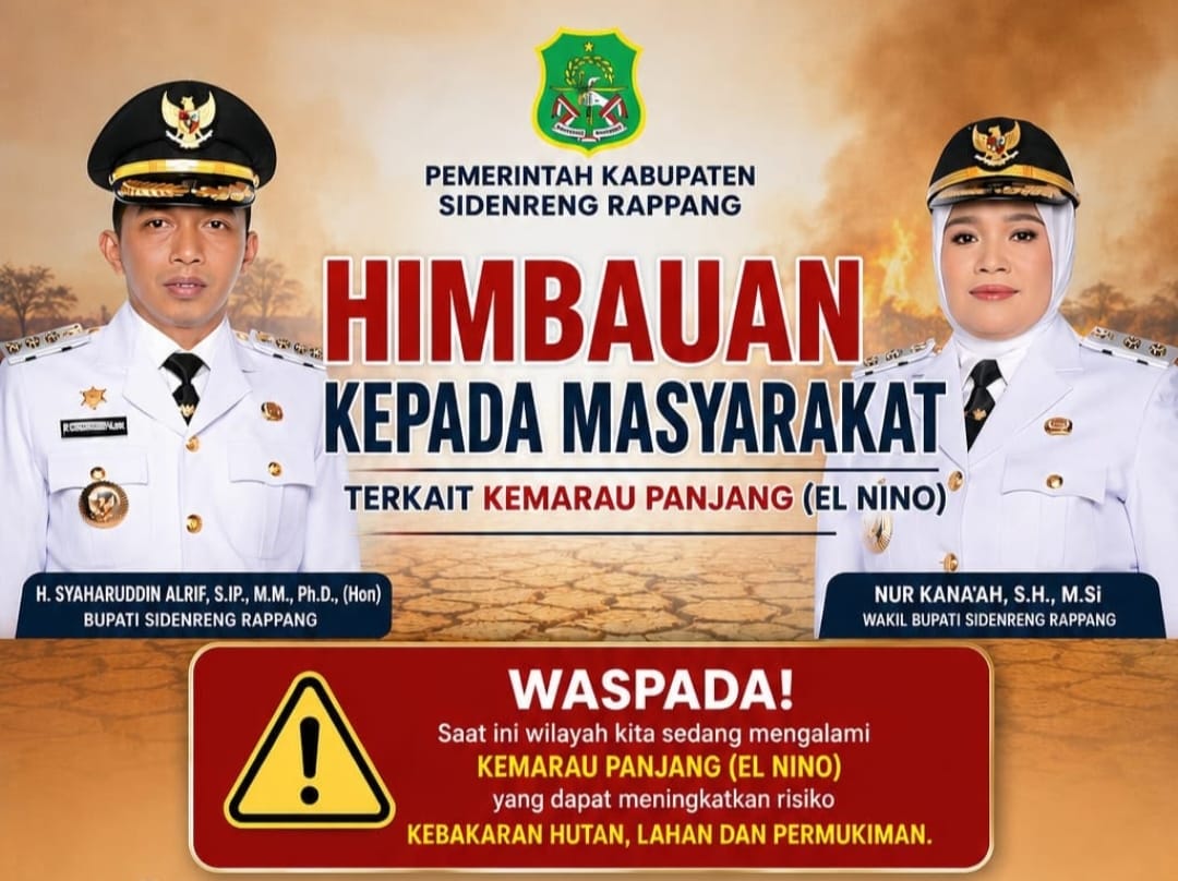 Hadapi El Nino, Bupati Sidrap Ingatkan Waspada Kebakaran dan Krisis Air