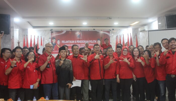 Perkuat Mesin Partai DPC PDI Perjuangan Palopo Kukuhkan Pengurus Tingkat Kecamatan