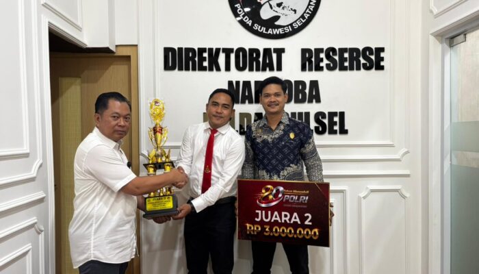 Polres Luwu Raih Juara II Kampung Tangguh Bebas Narkoba Tingkat Polda Sulsel