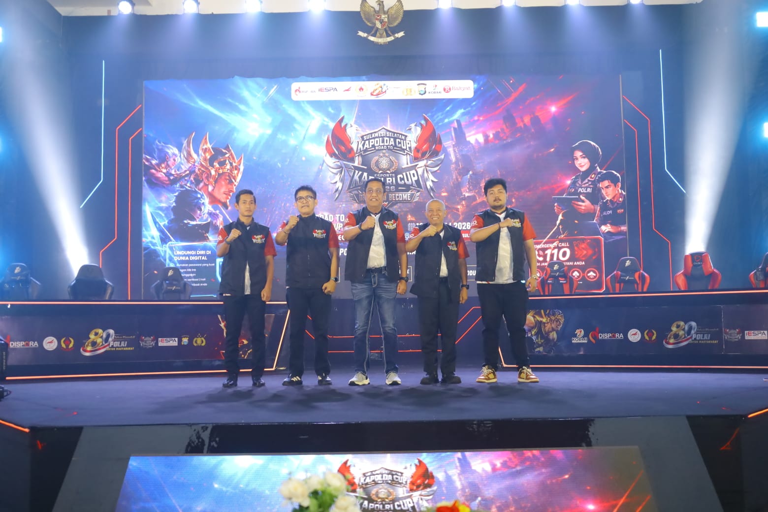 Polda Sulsel Cetak Rekor Nasional Lewat Turnamen E-Sport Kapolda Cup 2026