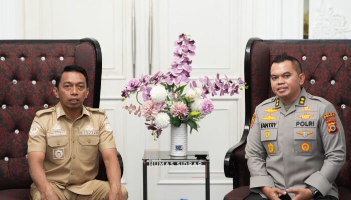 Alih Tugas, AKBP Fantry Taherong Pamit kepada Bupati Sidrap