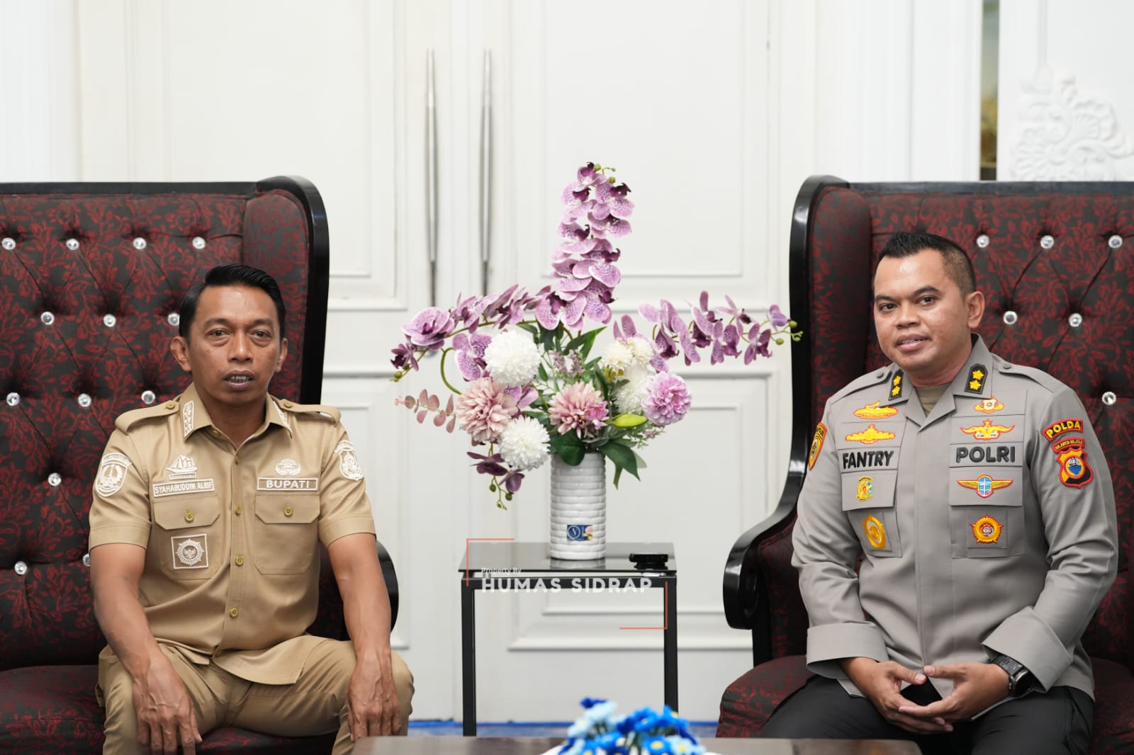 Alih Tugas, AKBP Fantry Taherong Pamit kepada Bupati Sidrap