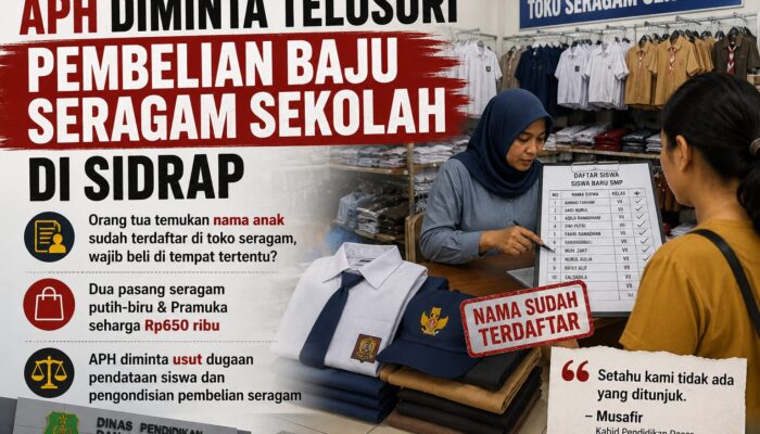 Nama Siswa Diduga Sudah Tersedia di Toko Seragam, APH Diminta Selidiki