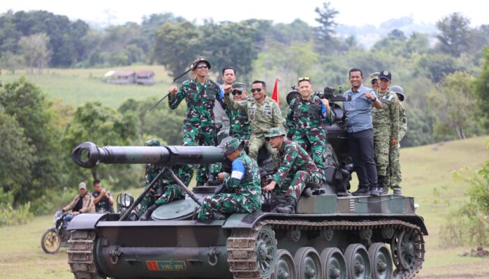 Prajurit Yonkav 10/Mendagiri Gelar Latihan Menembak Ranpur di Bance’e