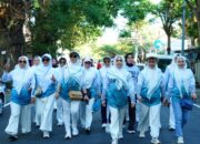Dekranasda Luwu Semarakkan Jalan Sehat Anti Mager HUT Dekranas ke 46