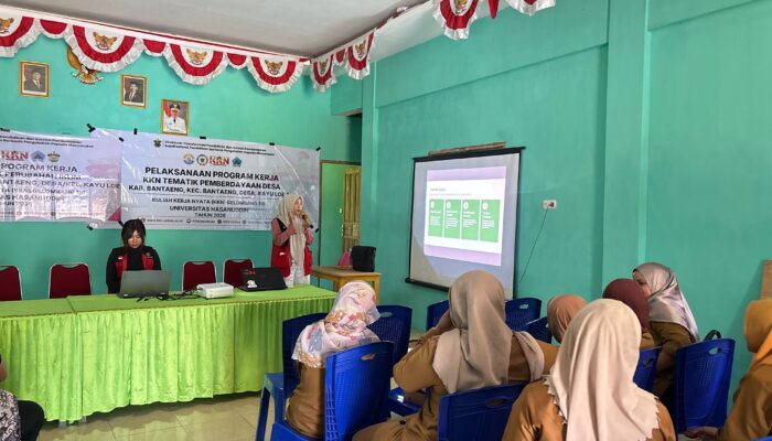KKN-T Unhas dan Pemdes Kayu Loe Bentuk Pengelola Bank Sampah