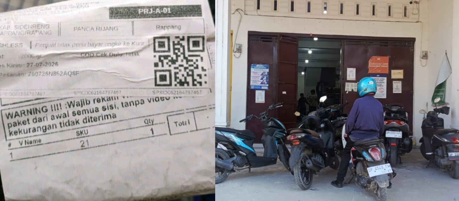 Konsumen di Panca Rijang Keluhkan Paket COD Diretur Tanpa Pemberitahuan