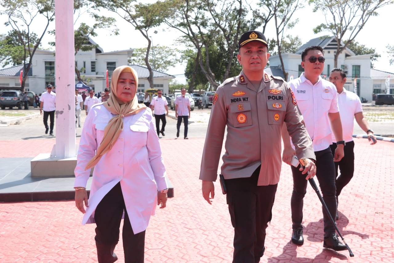 Awali Tugas, AKBP Indra Waspada Temui Wakil Bupati Sidrap