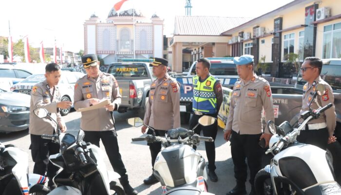 Kapolres Sidrap Cek Ranmor Dinas, Pastikan Siap Dukung Pelayanan Masyarakat