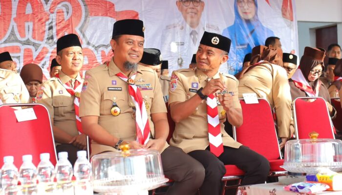 Gubernur Sulsel Pimpin Upacara Hari Pramuka di Bone, Penguatan Karakter Jadi Sorotan
