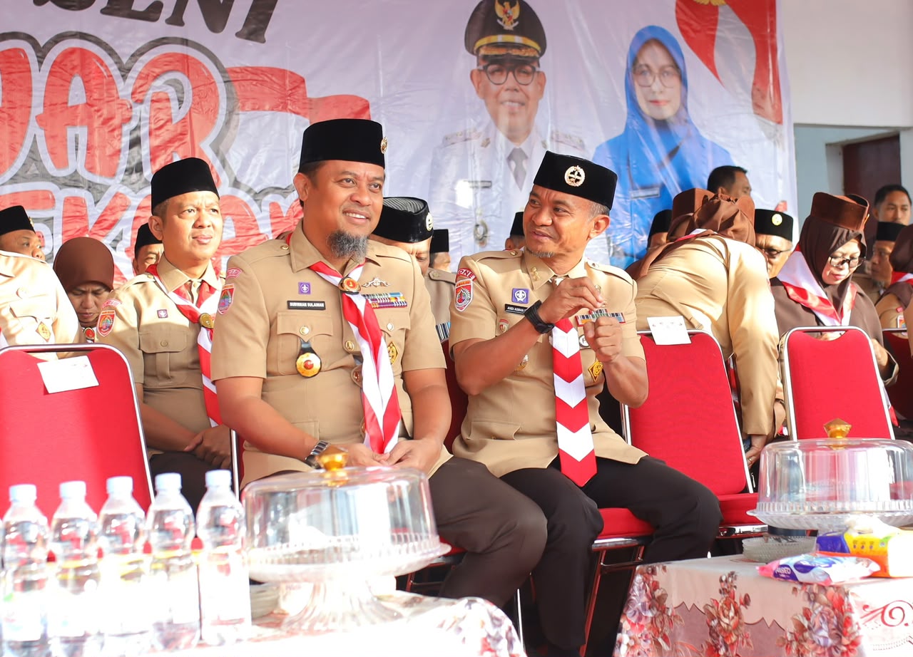 Gubernur Sulsel Pimpin Upacara Hari Pramuka di Bone, Penguatan Karakter Jadi Sorotan