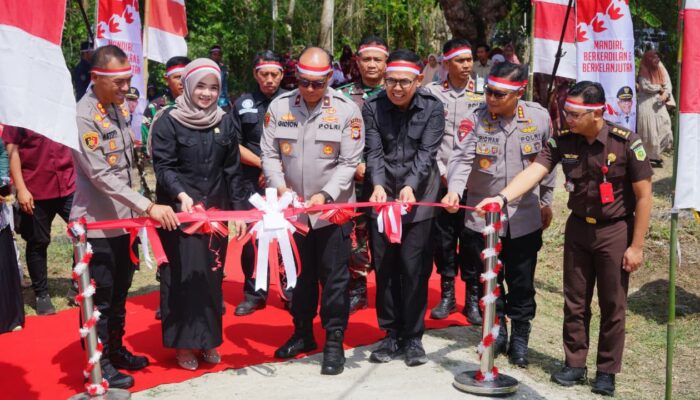 Dibangun dalam 15 Hari, Jembatan Merah Putih Kini Layani Warga Awangpone