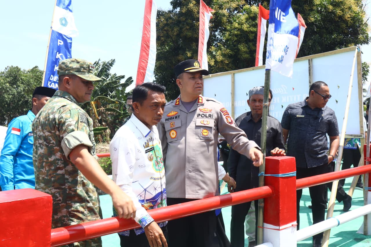 Kapolres Sidrap Hadiri Peresmian Jembatan Garuda Merah Putih