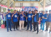 HUT Demokrat ke-25, DPC Lutra Bersih Lingkungan dan Bagikan 150 Paket Sembako
