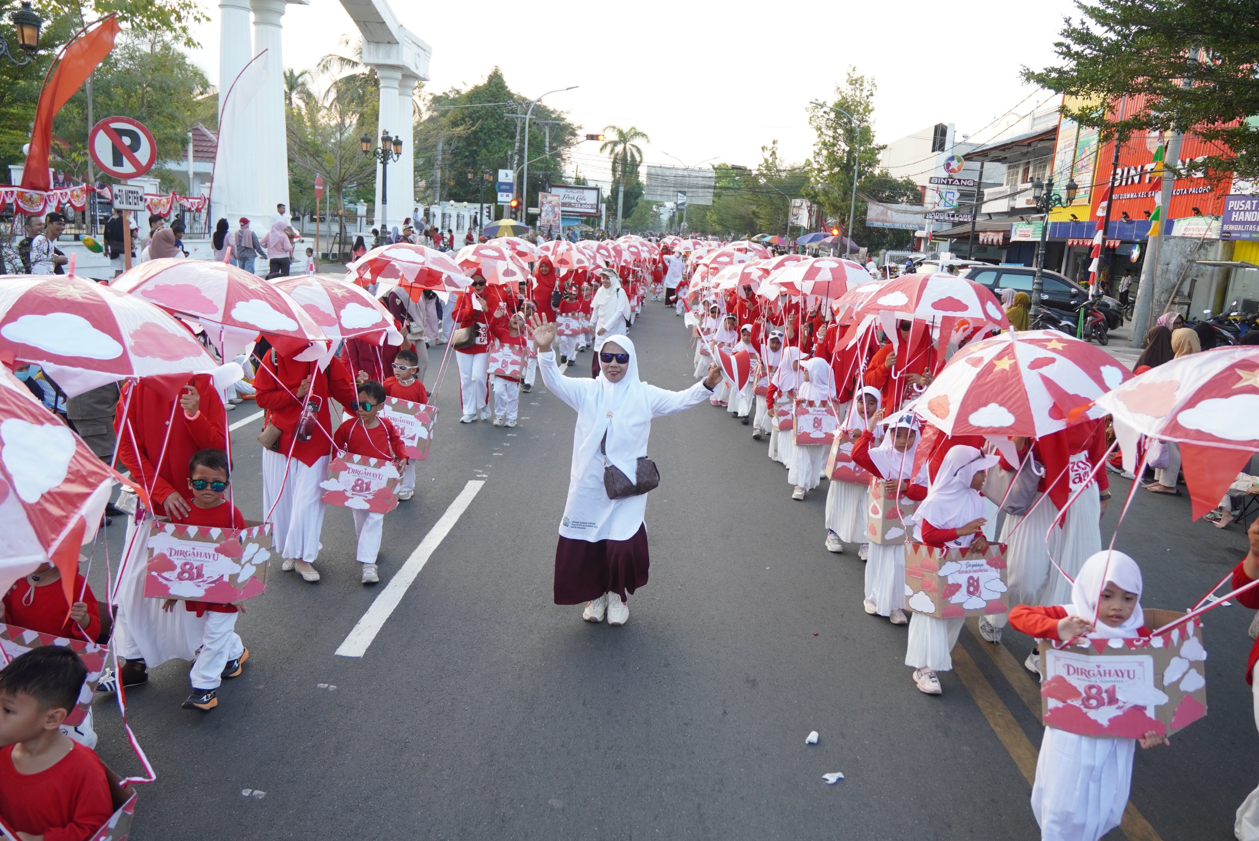 Meriahkan HUT Ke-81 RI, 112 Peserta Ikuti Karnaval TK Se-Kota Palopo