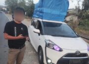 Satlantas Polres Sidrap Tilang Mobil yang Diduga Kelebihan Muatan
