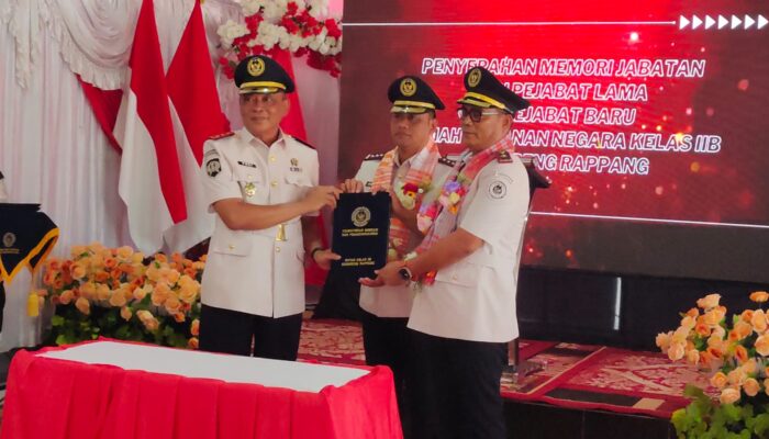 Rutan Kelas IIB Sidrap Gelar Serah Terima Jabatan
