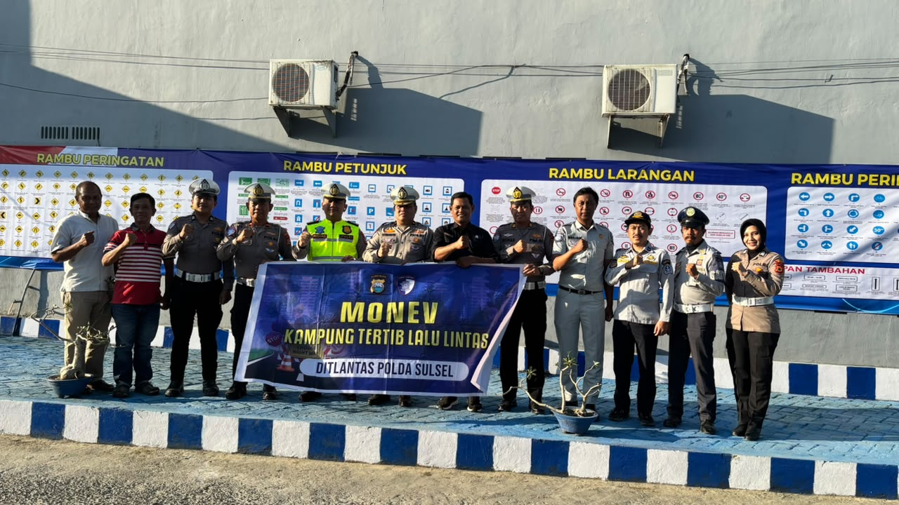 Polda Sulsel Evaluasi Kampung Tertib Lalu Lintas Polres Bone