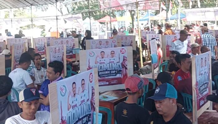 1.400 Pasangan Ramaikan Domino Beramal Cup I di Lapangan Merdeka Watampone