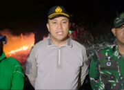 TNI-Polri Padamkan Kebakaran Lahan 11 Hektare di Lainungan Sidrap