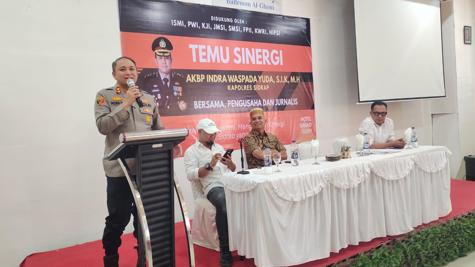 Temu Sinergi Pengusaha dan Jurnalis Bersama Kapolres Sidrap, Perkuat Kolaborasi untuk Daerah