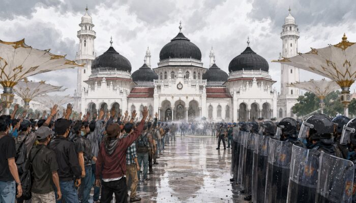 Peringatan Damai Aceh Berujung Ricuh, Bendera Bulan Bintang Berkibar