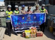 Polres Sidrap Bagikan Sembako ke Penyandang Disabilitas