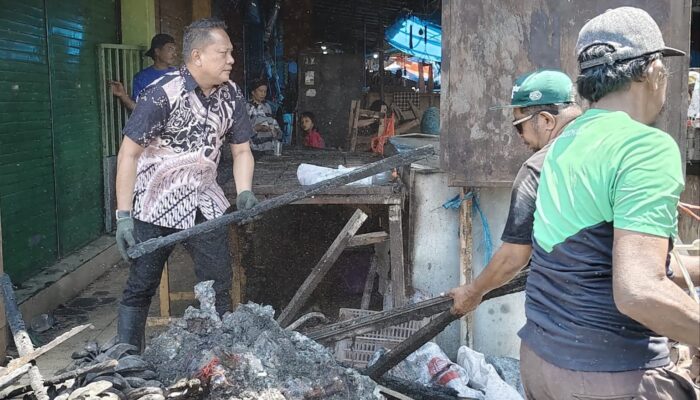 Pasar Pa’baeng-baeng Mulai Ditata Kembali setelah Dilanda Kebakaran