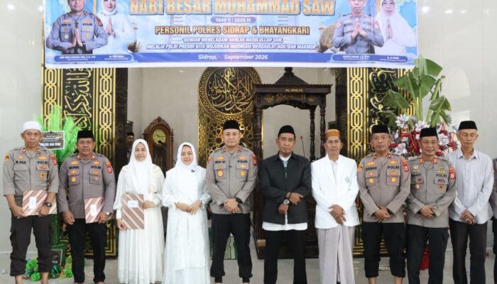 Peringati Maulid Nabi 1448 H, Kapolres Sidrap: Jangan Hanya Menjadi Kegiatan Seremonial