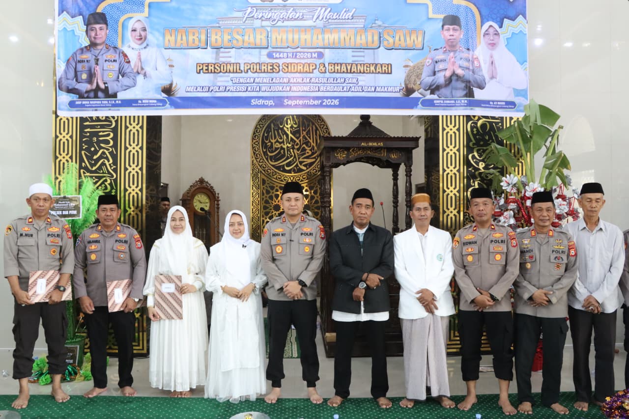 Peringati Maulid Nabi 1448 H, Kapolres Sidrap: Jangan Hanya Menjadi Kegiatan Seremonial