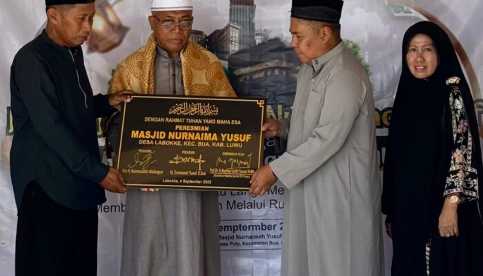 Masjid Nur Naimah Yusuf Diresmikan, Jadi Harapan Pembinaan Pemuda di Bua