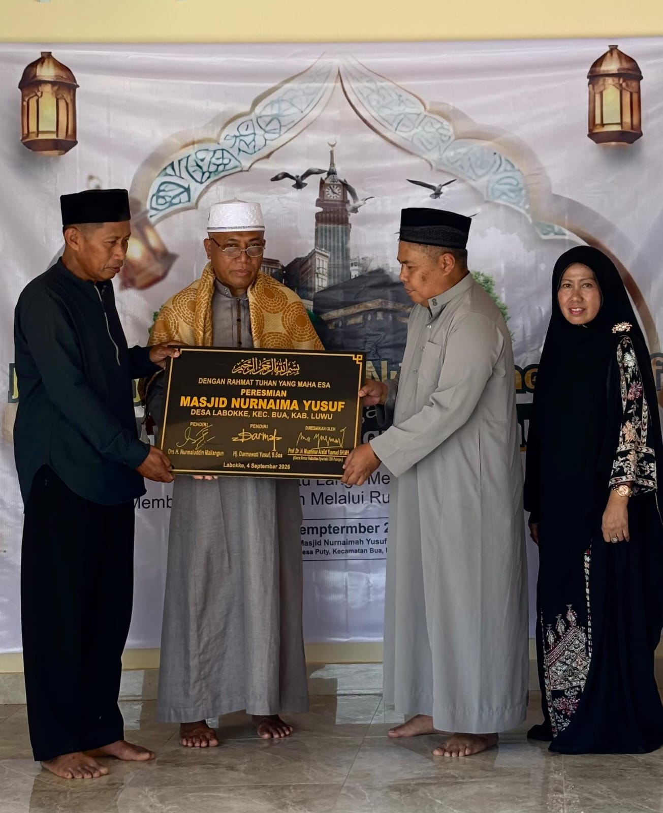 Masjid Nur Naimah Yusuf Diresmikan, Jadi Harapan Pembinaan Pemuda di Bua