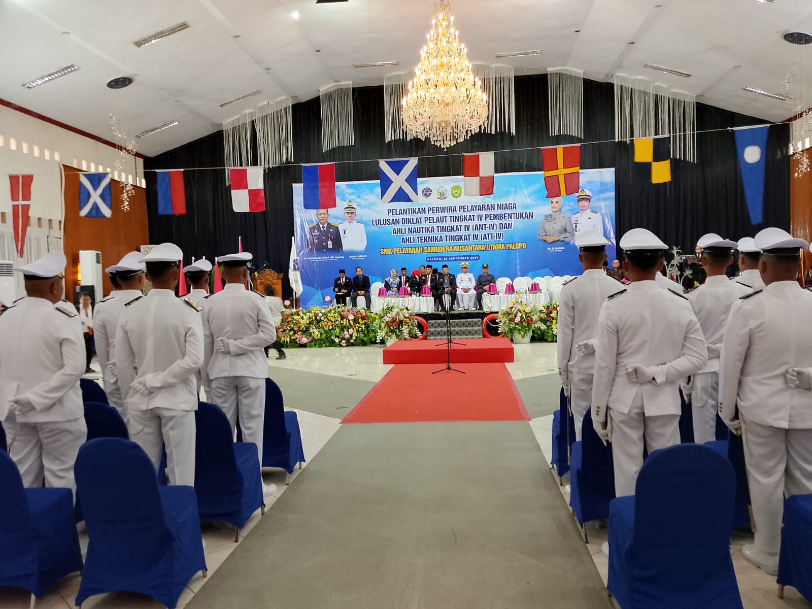 SMK Pelayaran Samudera Nusantara Utama Palopo Luluskan 60 Perwira Niaga